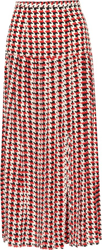 RIXO LONDON Tina silk midi skirt