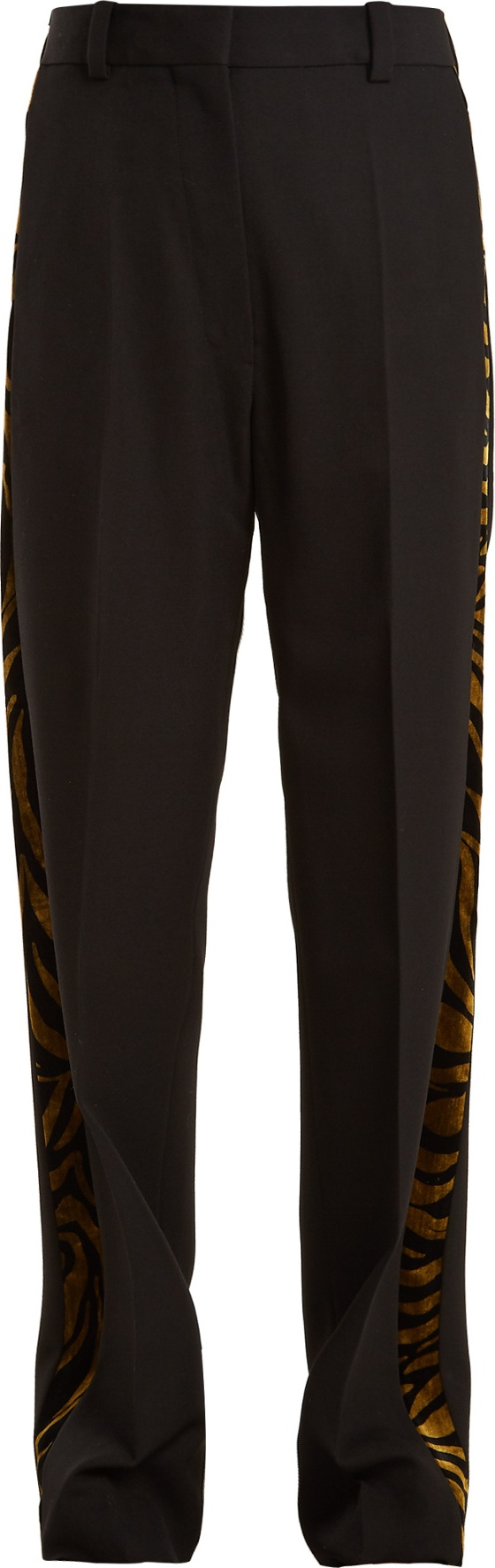 Hillier Bartley Barathea contrast-panel linen trousers