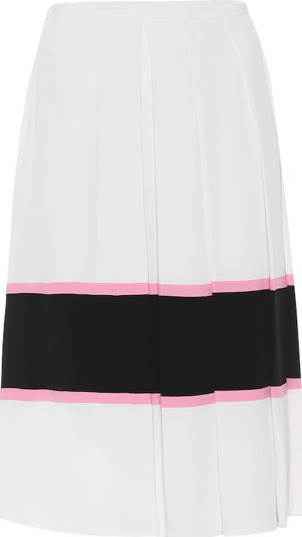 Marni Silk-blend crêpe midi skirt
