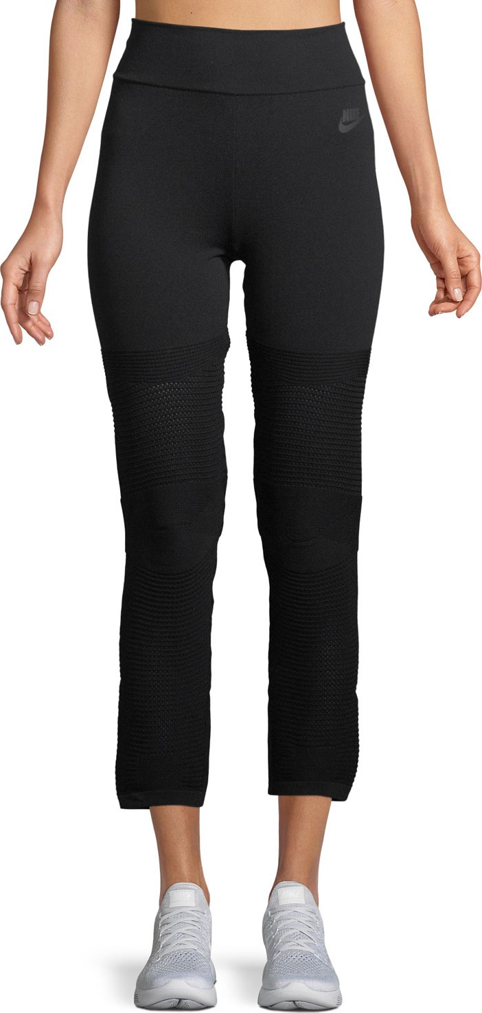 Nike High-Rise Knit Cropped Leggings