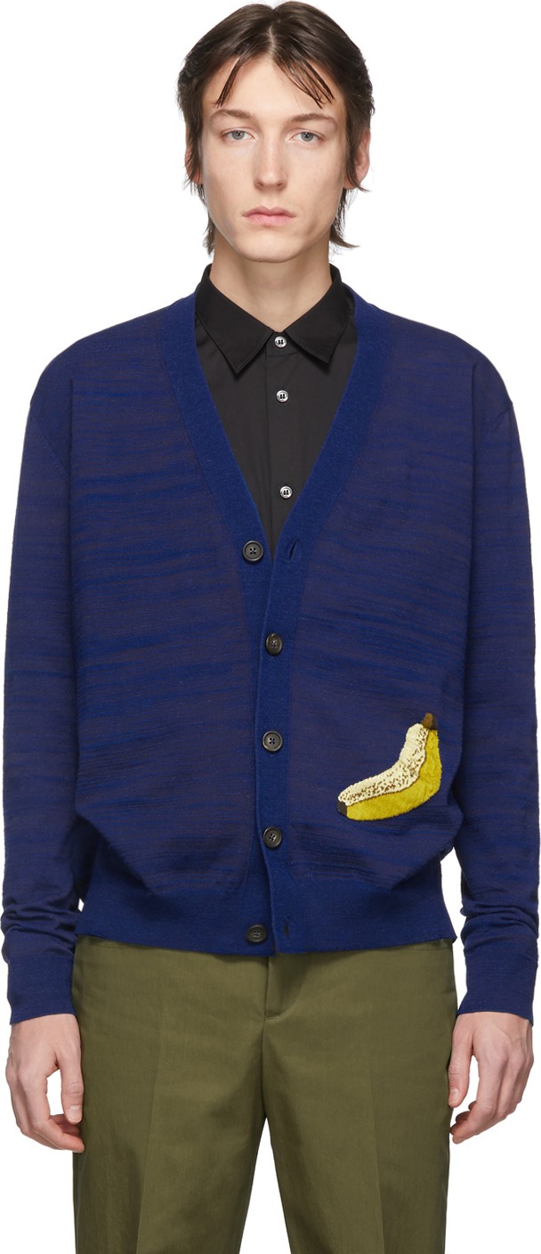 Acne Studios Navy Kona Fruit Cardigan