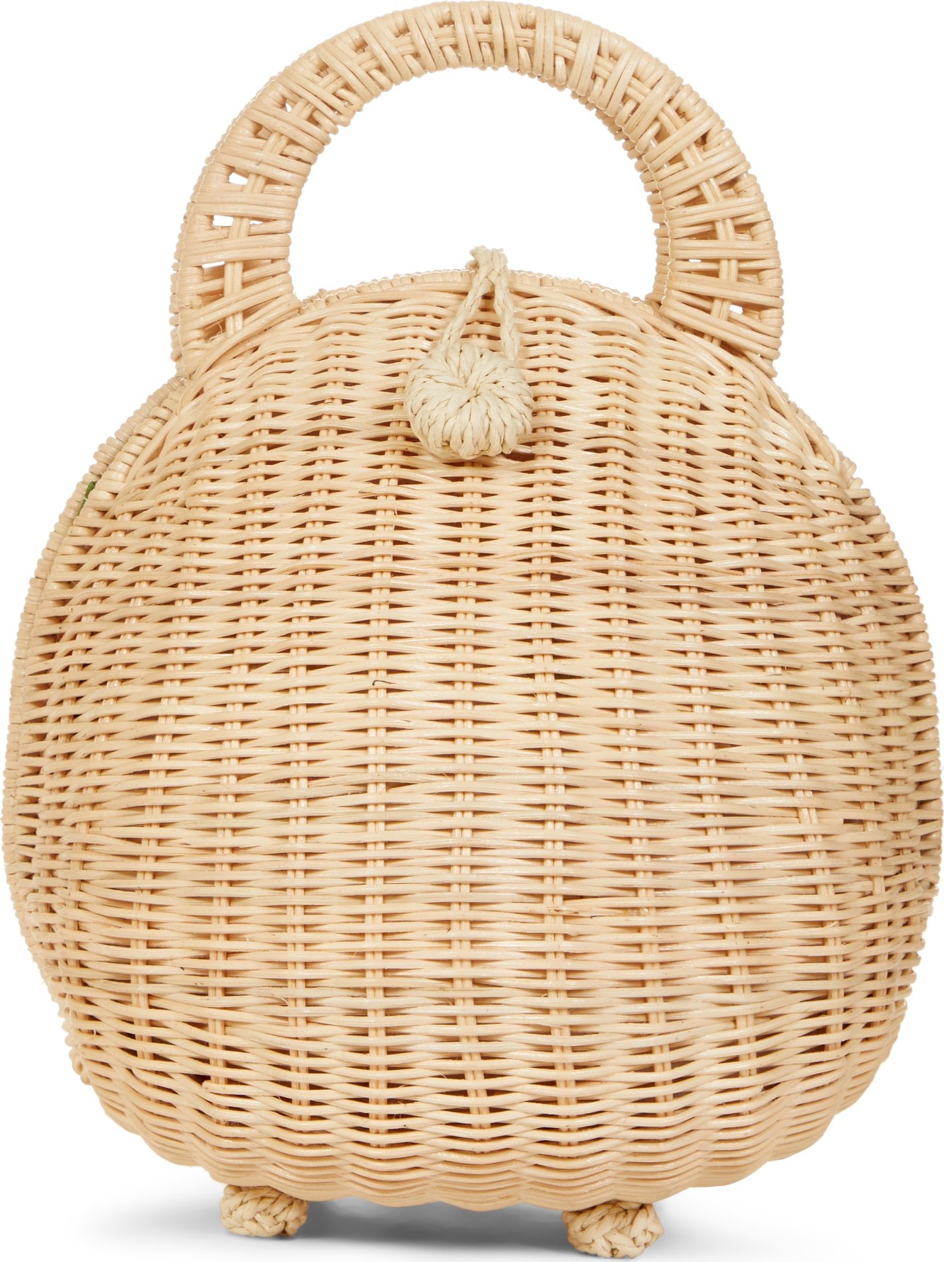 Cult Gaia Millie Rattan Clutch