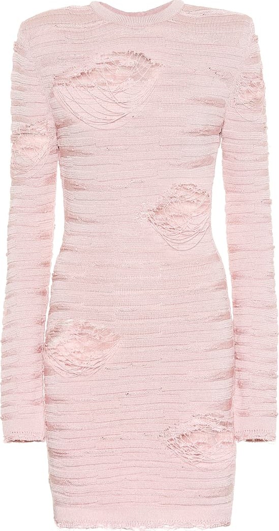 Balmain Distressed minidress