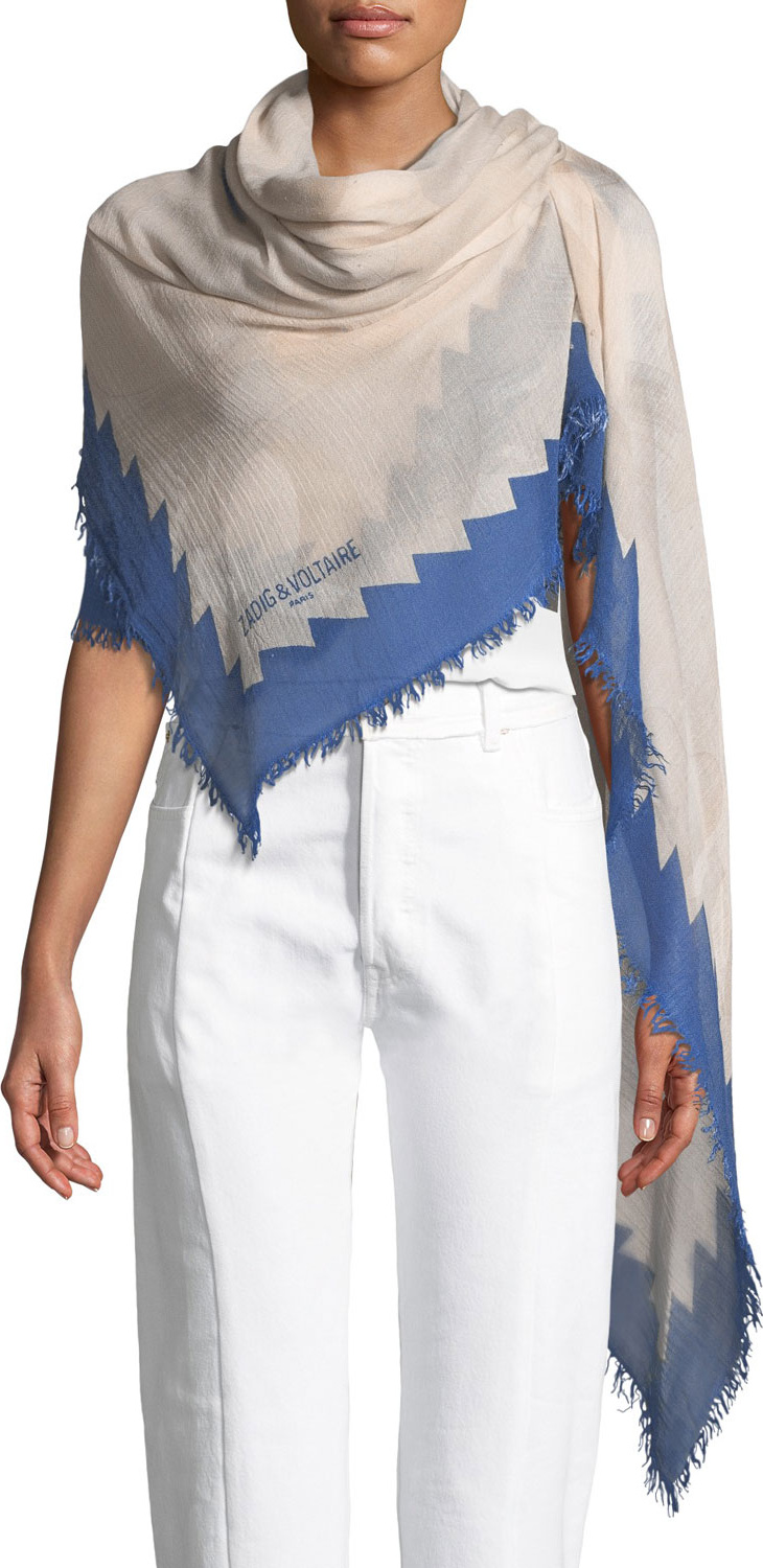 Zadig & Voltaire Delta Camo Scarf