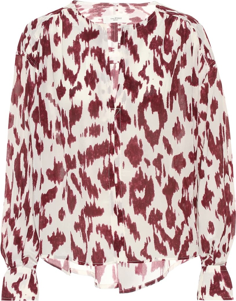 Isabel Marant Etoile Yacah printed silk blouse