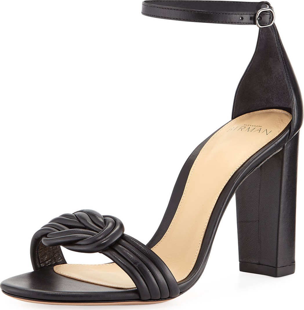 Alexandre Birman Chiara Knot Leather Sandals