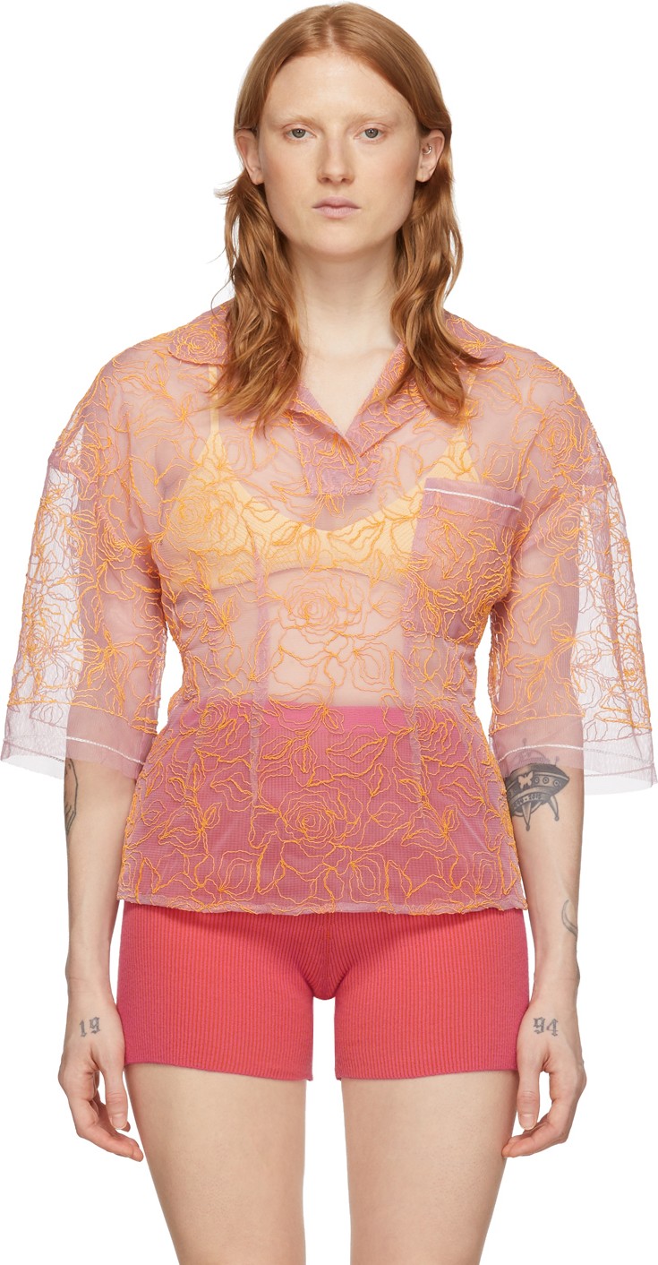 Jacquemus Pink 'Le Polo Lavandou' Polo