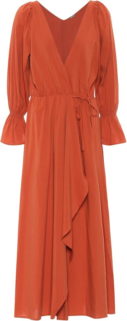 Cult Gaia Oona cotton-blend midi dress