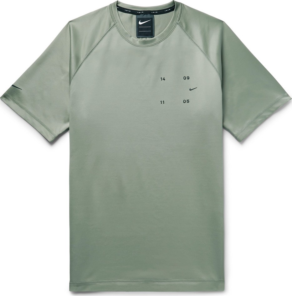 Nike Sportswear Tech Pack Logo-Appliquéd Tech-Jersey T-Shirt