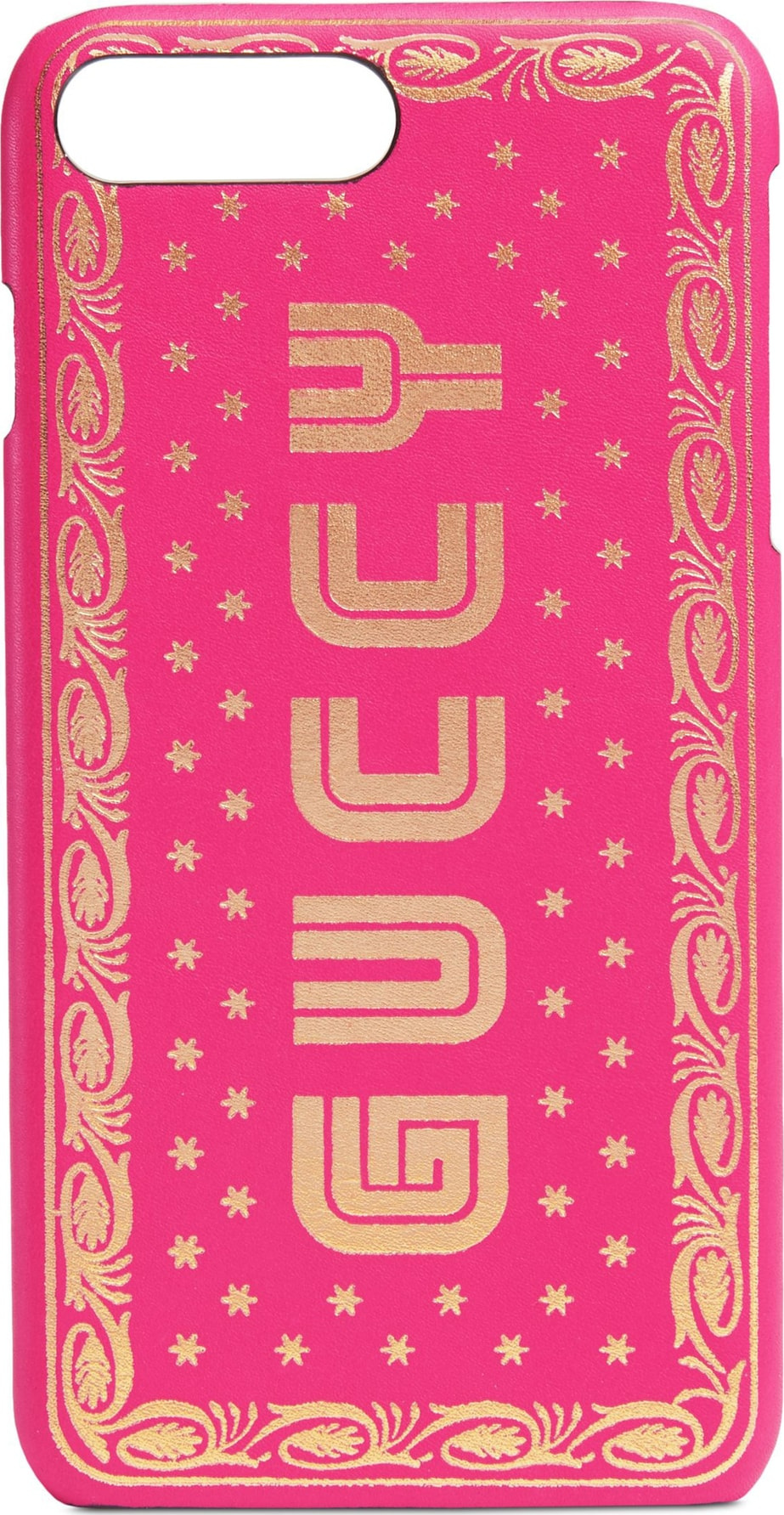 Gucci Guccy Logo Moon & Stars Leather iPhone 7/8 Plus Case