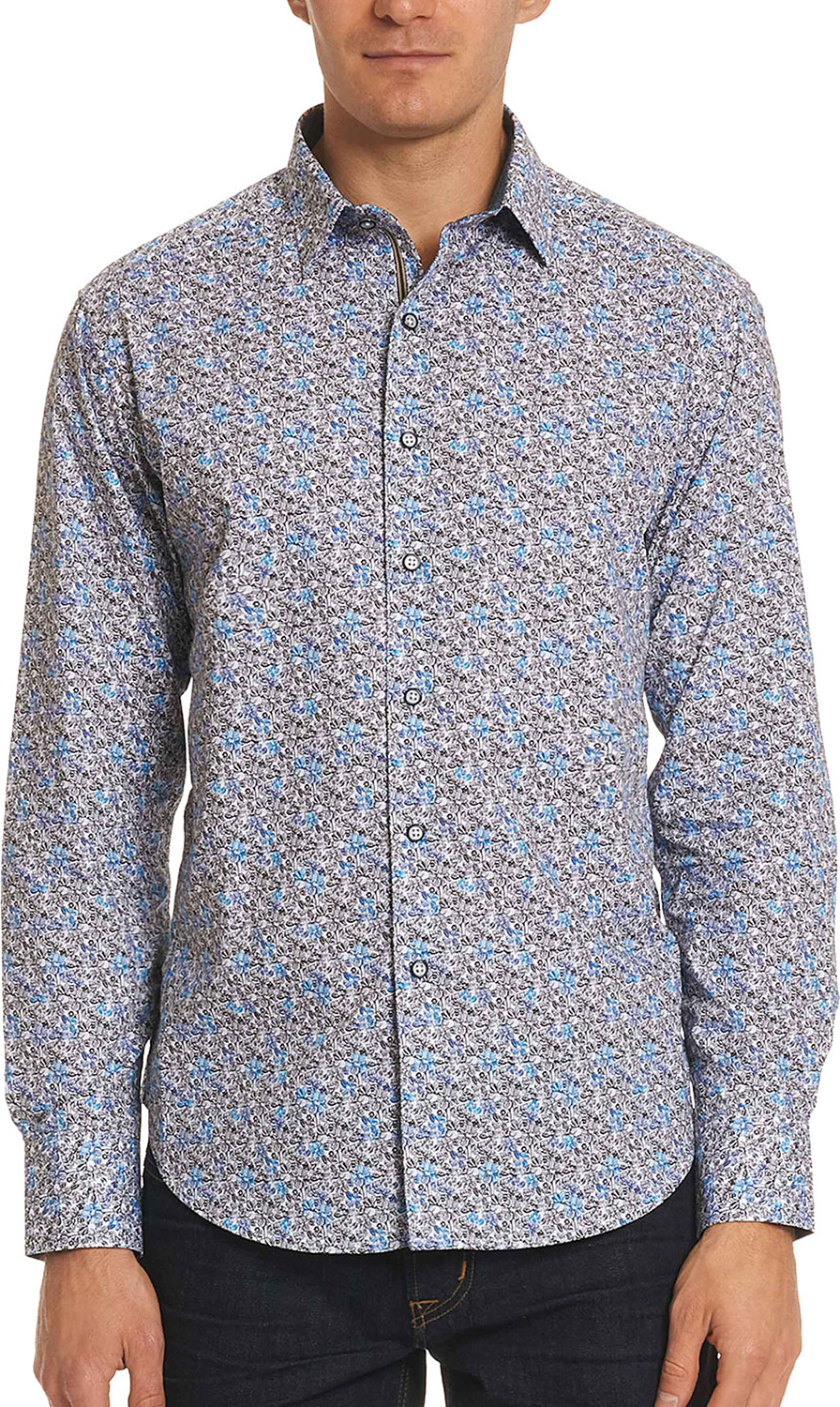 Robert Graham Men's Oakes Classic Fit Graphic-Print Sport Shirt