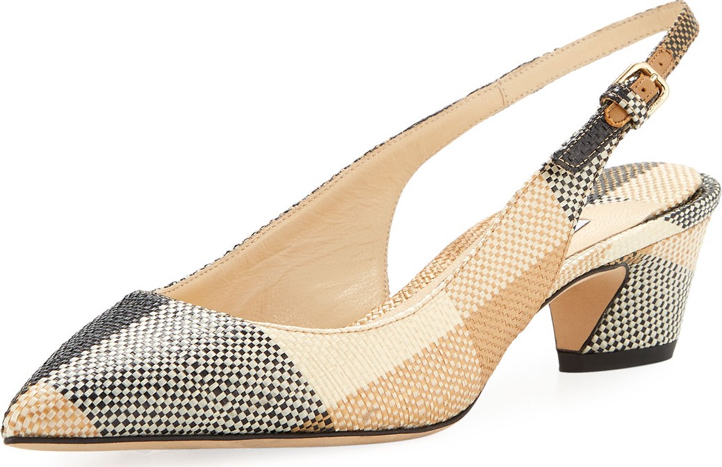 Jimmy Choo Gemma Woven Slingback Pumps