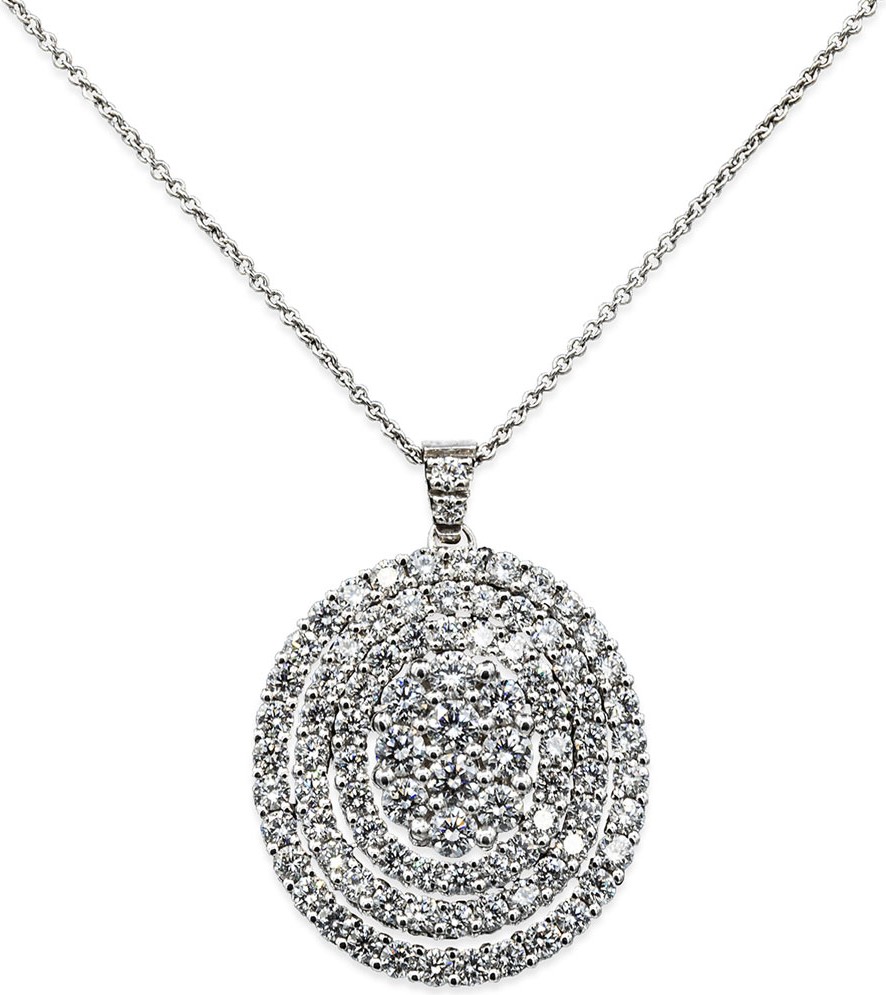 Leo Pizzo Iconic Must Have 18k White Gold Diamond Pendant