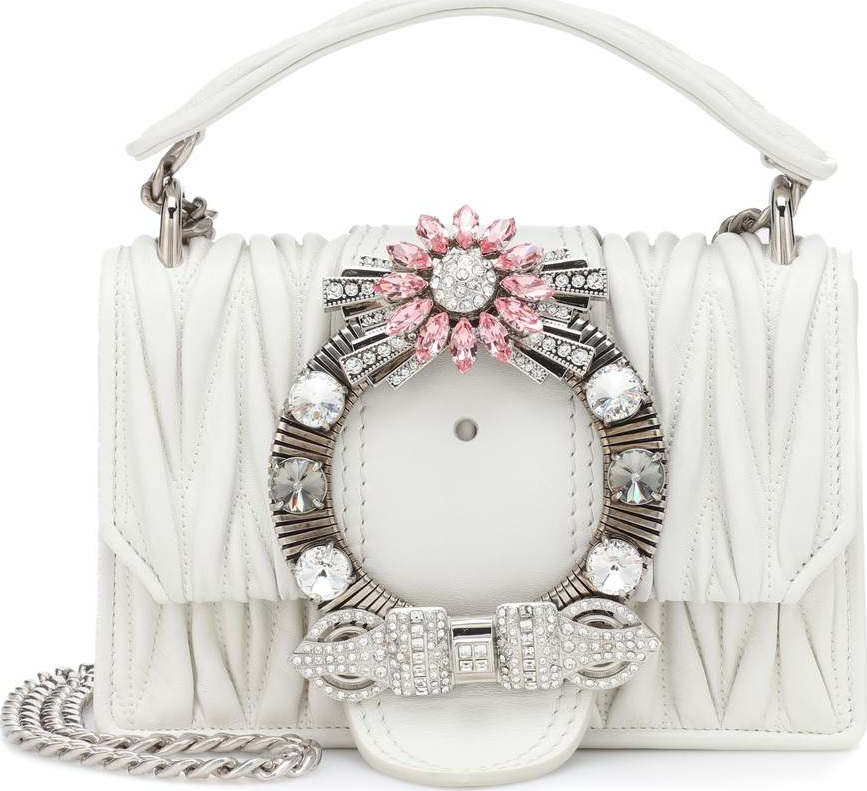 Miu Miu Matelassé leather shoulder bag