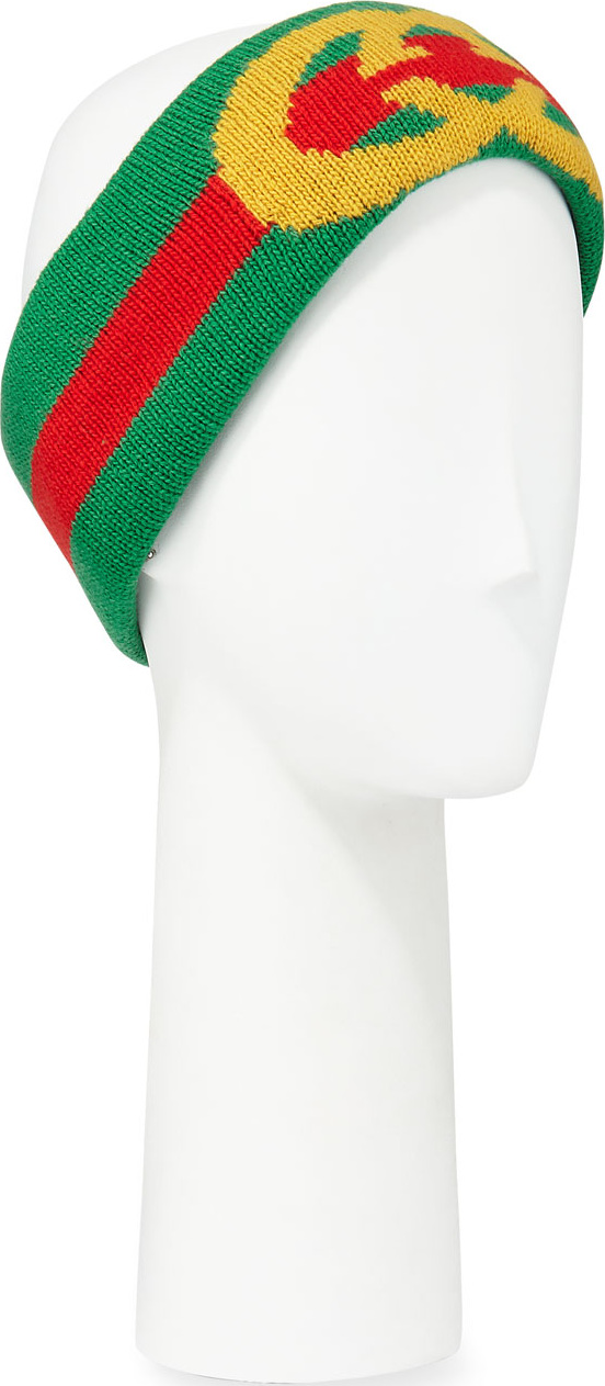 Gucci GG Intarsia Wool Headband