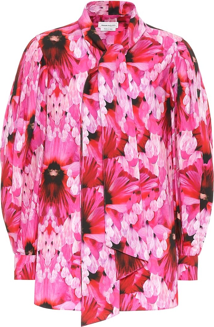 Alexander McQueen Floral cotton shirt