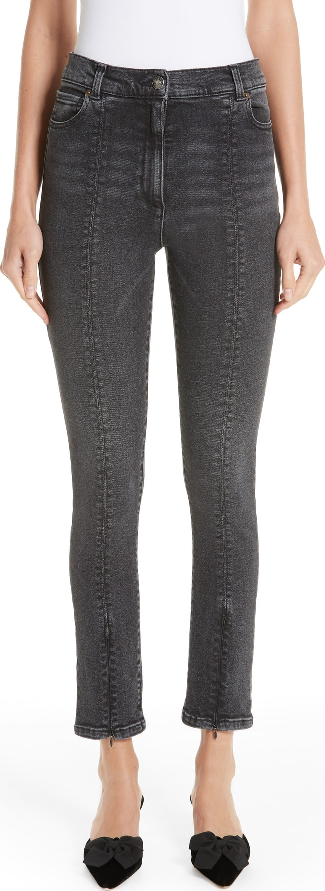 Magda Butrym Westerville Zip Ankle Skinny Jeans