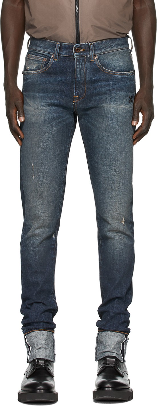 Off White Indigo Selvedge Denim Jeans