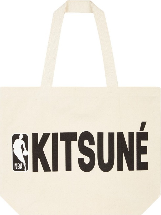 Maison Kitsune Kitsune x NBA tote bag