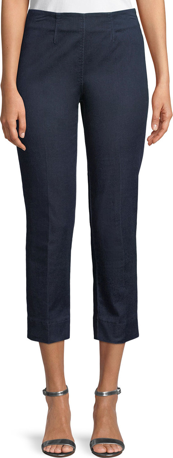 Piazza Sempione Audrey Slim Straight-Leg Denim Capri Pants