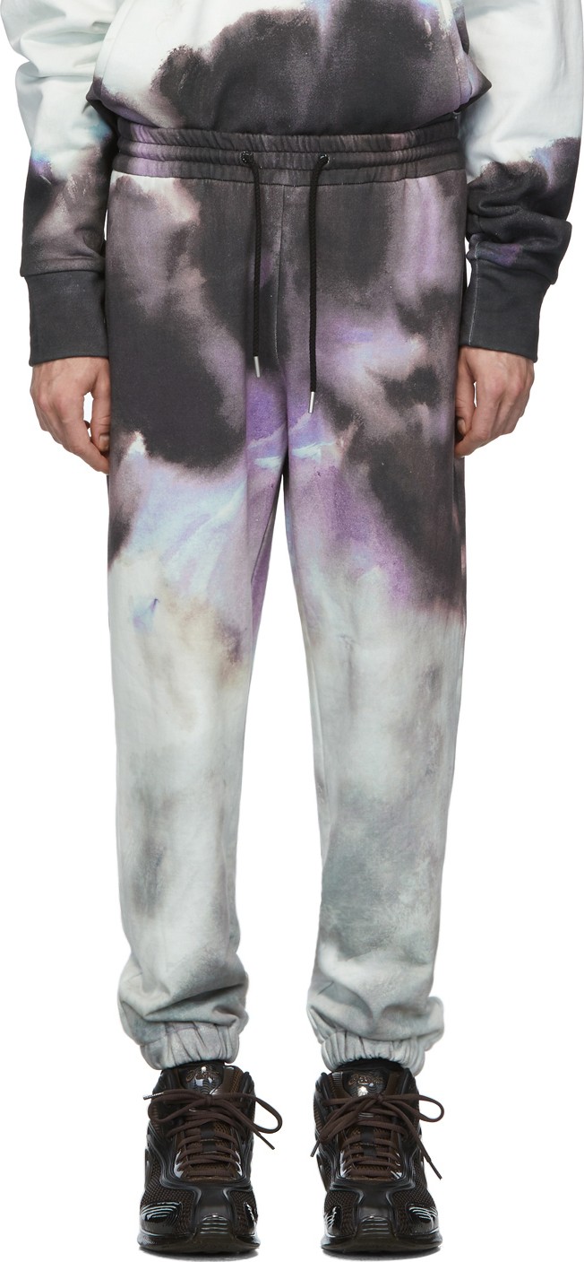 Feng Chen Wang Multicolor Watercolor Print Lounge Pants