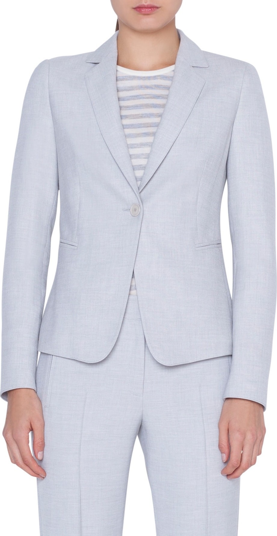 Akris Punto One-Button Blazer
