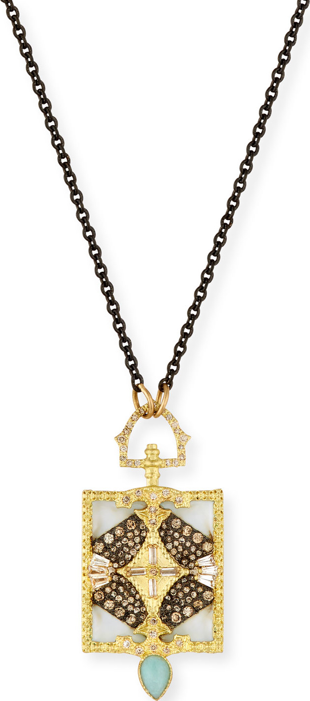 Armenta Old World Rectangular Pendant Necklace