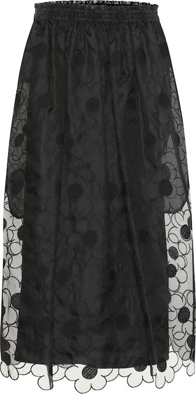 Moncler Genius Exclusive to Mytheresa – 4 MONCLER SIMONE ROCHA silk skirt