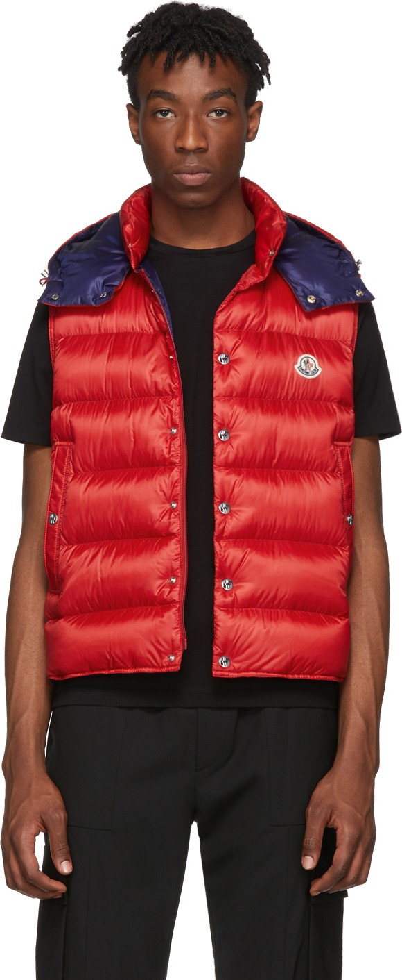 Moncler Red Down Billecart Vest