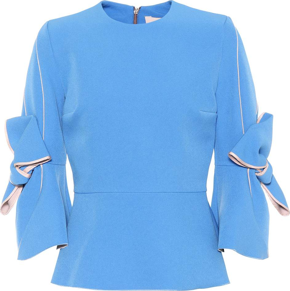 Roksanda Kemi crêpe top
