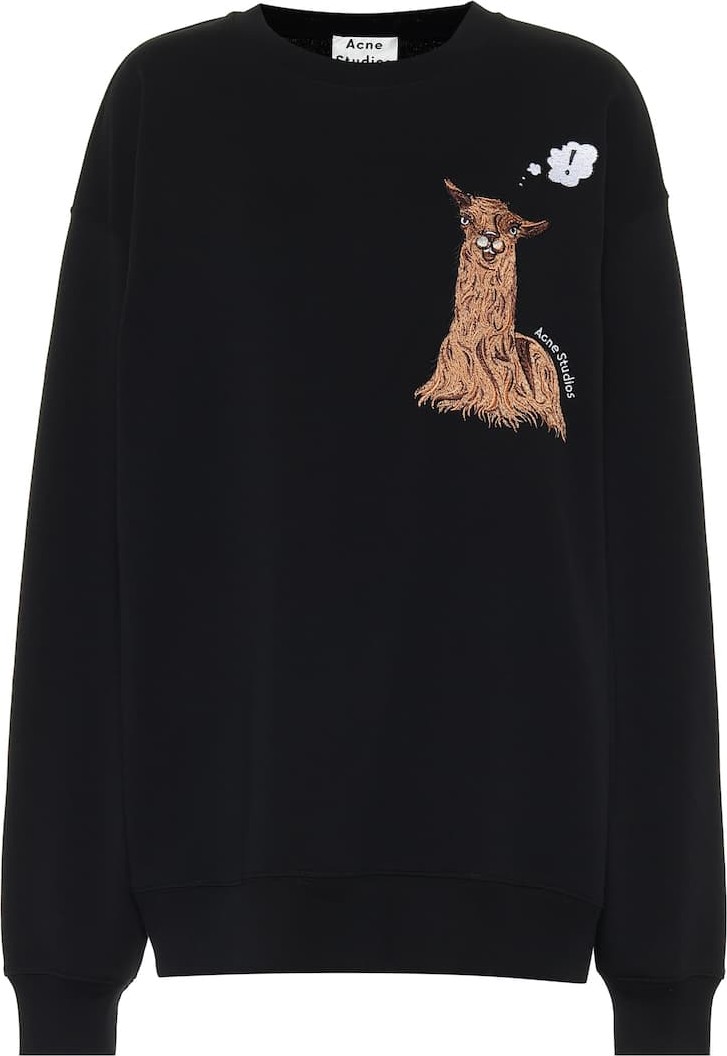 Acne Studios Embroidered cotton sweatshirt