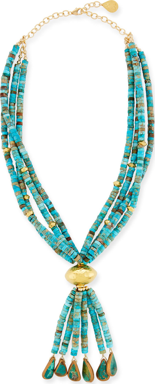 Devon Leigh Multi-Strand Turquoise Necklace