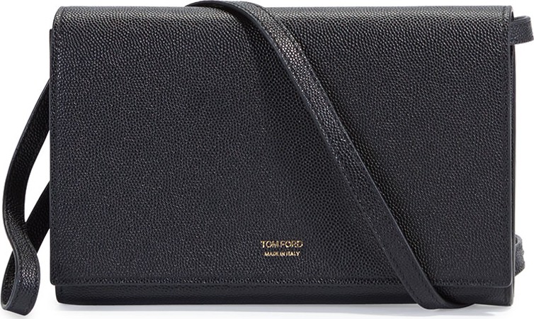TOM FORD Leather Flap Wallet-on-Strap