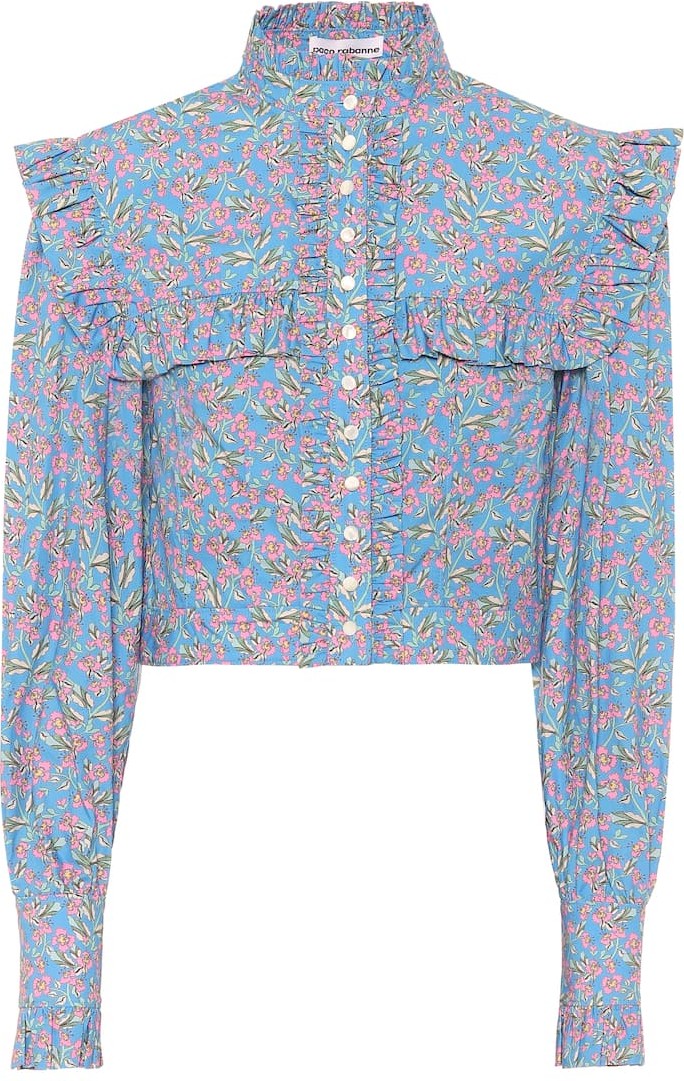 Paco Rabanne Floral cotton blouse