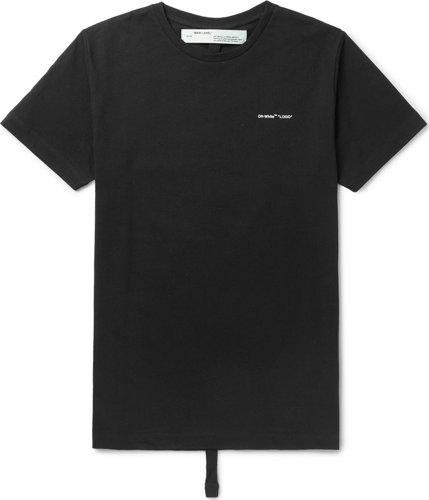 Off White Logo-Print Cotton-Jersey T-Shirt