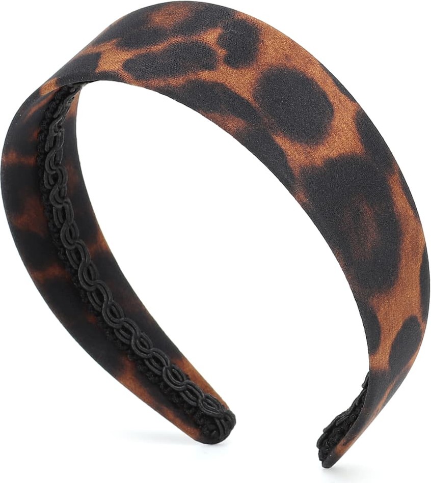 Erdem Leopard-print silk headband
