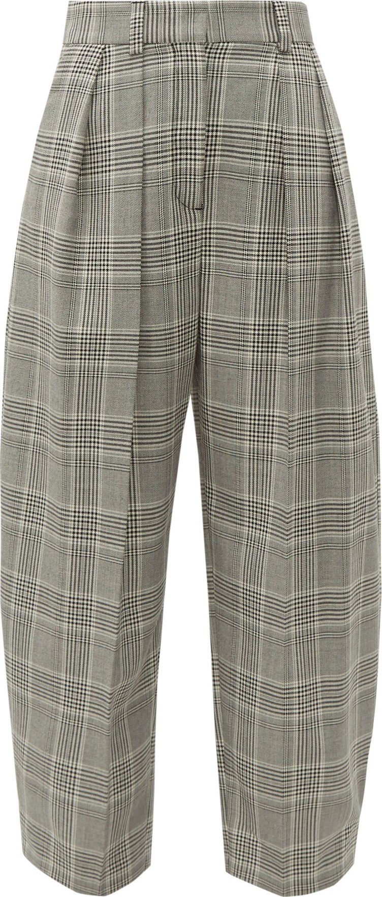 See By Chloé High-rise check-print tapered trousers