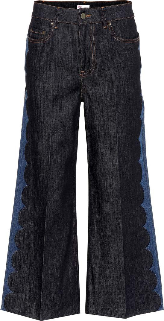 RED Valentino Wide-leg cropped jeans