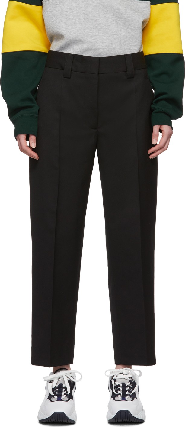 Acne Studios Black Summer Wool Ruthie Trousers