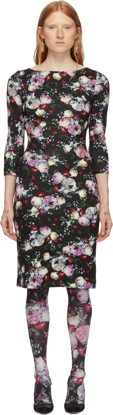 Erdem Black Reese Dress