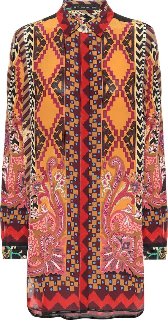 Etro Printed silk shirt