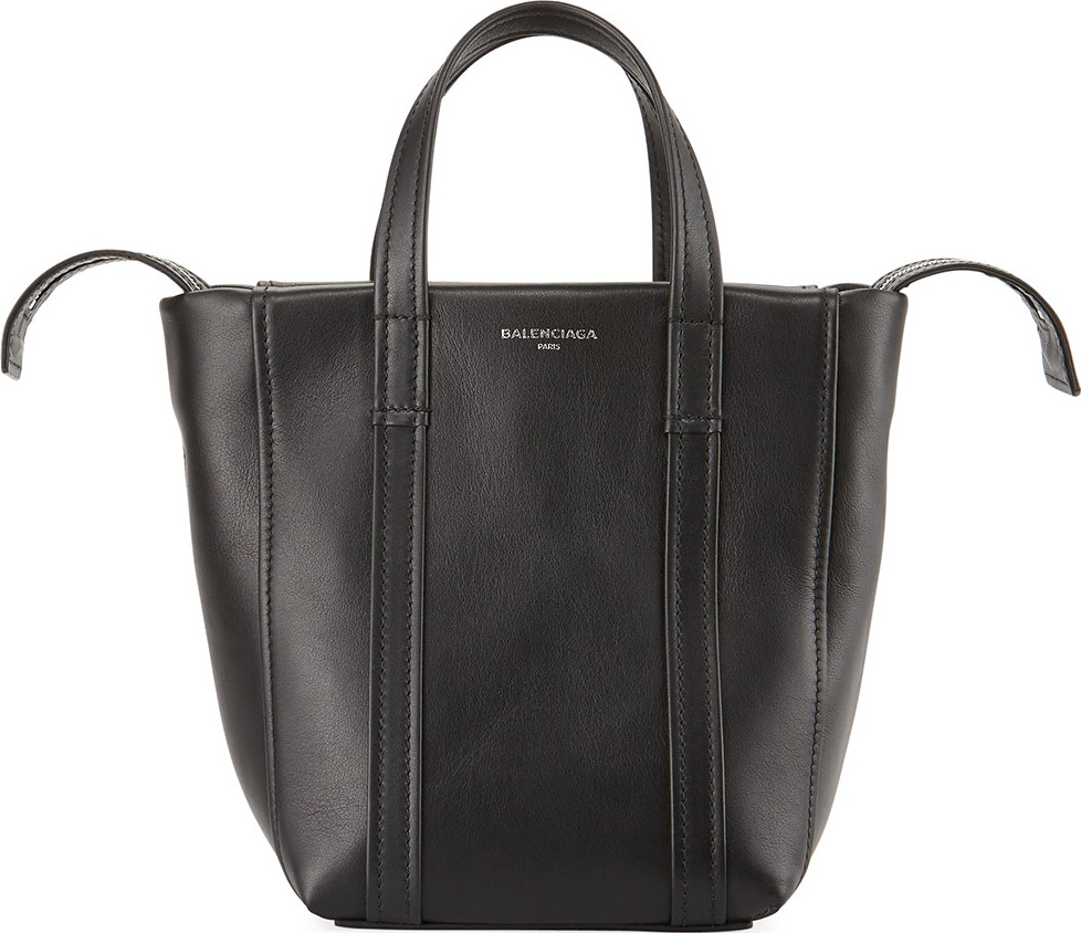 Balenciaga Laundry Cabas Extra Small Leather Tote Bag