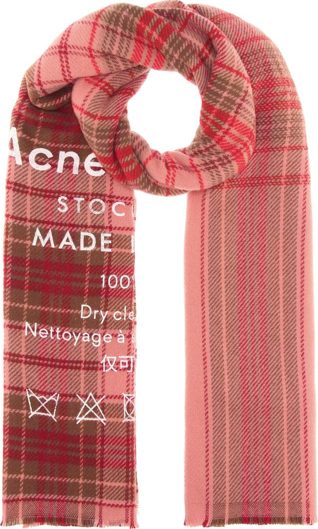 Acne Studios Cassiar checked wool scarf