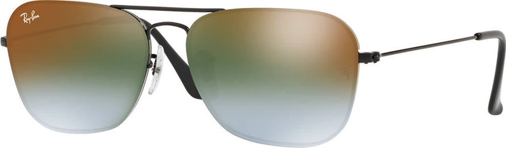 Ray Ban Rounded Square Gradient Metal Sunglasses