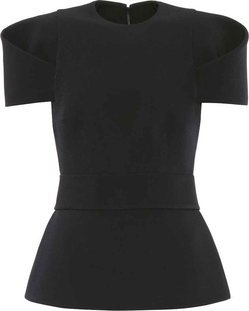 Safiyaa Stretch-crêpe top