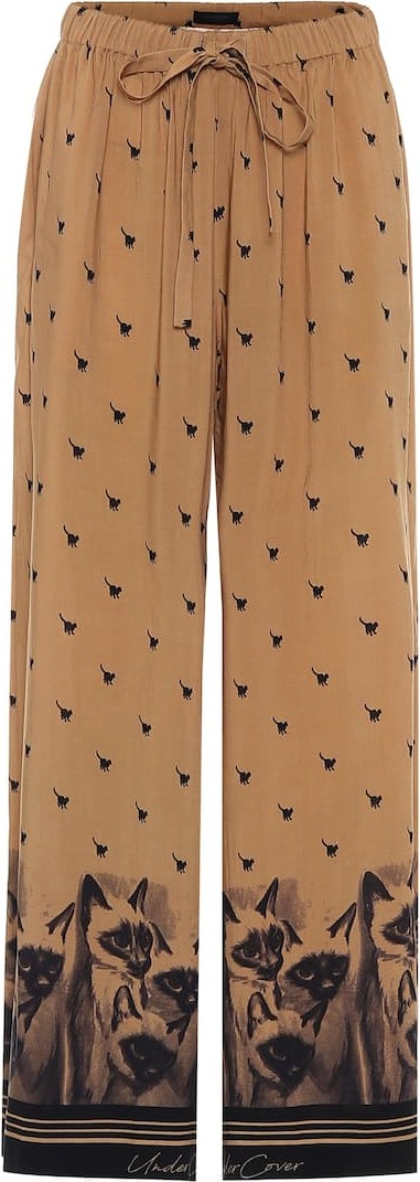 Undercover Printed drawstring pants