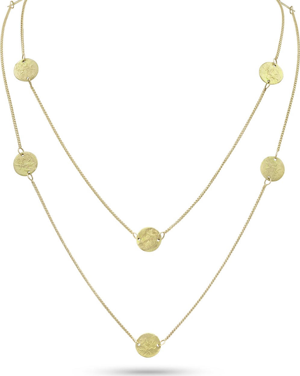 Dominique Cohen Griffin Coin 18k Gold Long Necklace, 42"L