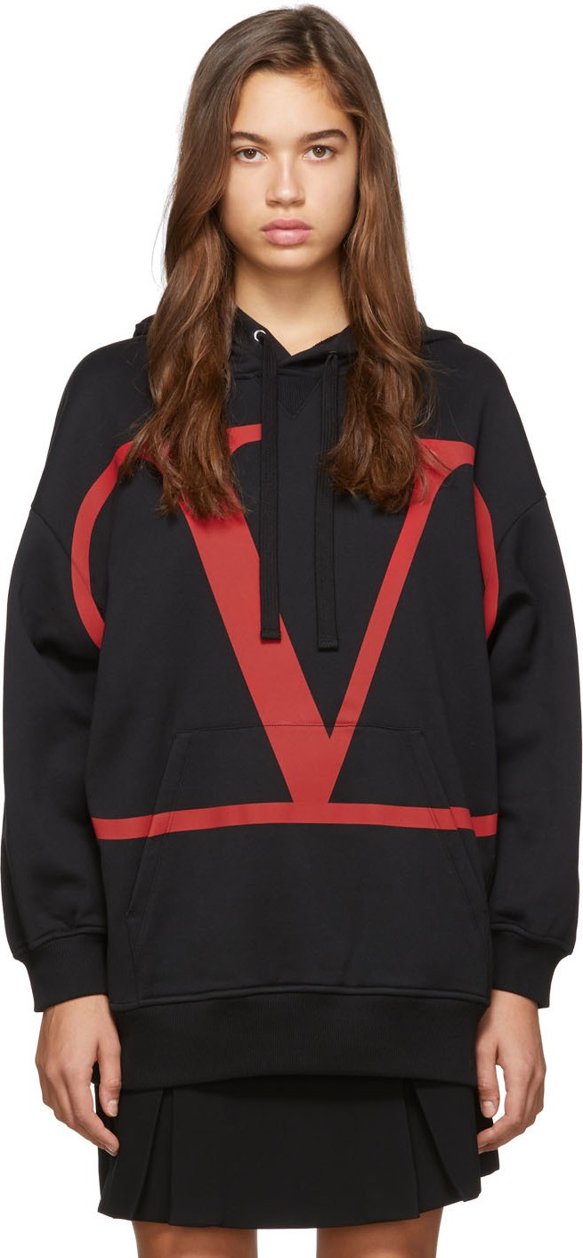 Valentino Black & Red 'VLTN' Hoodie