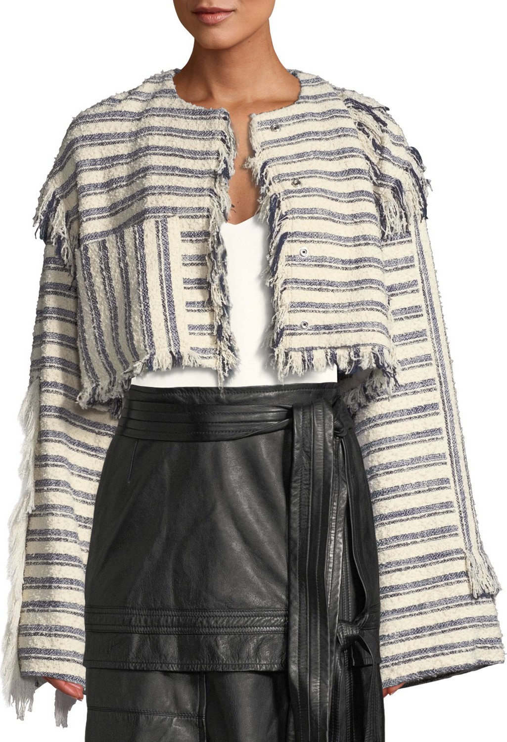3.1 Phillip Lim Cropped Fringe Jacket