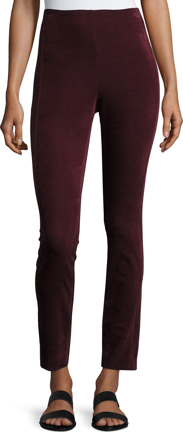 Theory Navalane High-Waist Velvet Pants